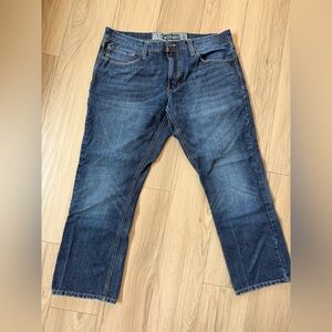 OP Ocean Pacific Medium Wash Slim Straight Mid Rise 38x30 Retro Vintage Jeans